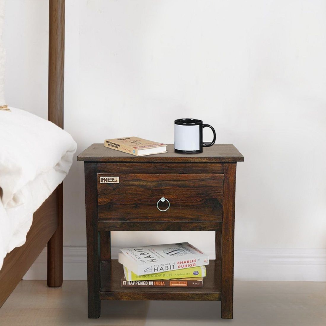 Sheesham Wood Solid Wood Bedside Table
