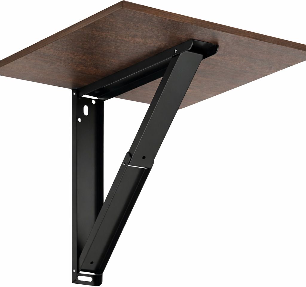 Wall Mounted Foldable Table Wooden Study Desk 40x40 cm Space Saving Shelf Engineered Wood Study Table-image-38