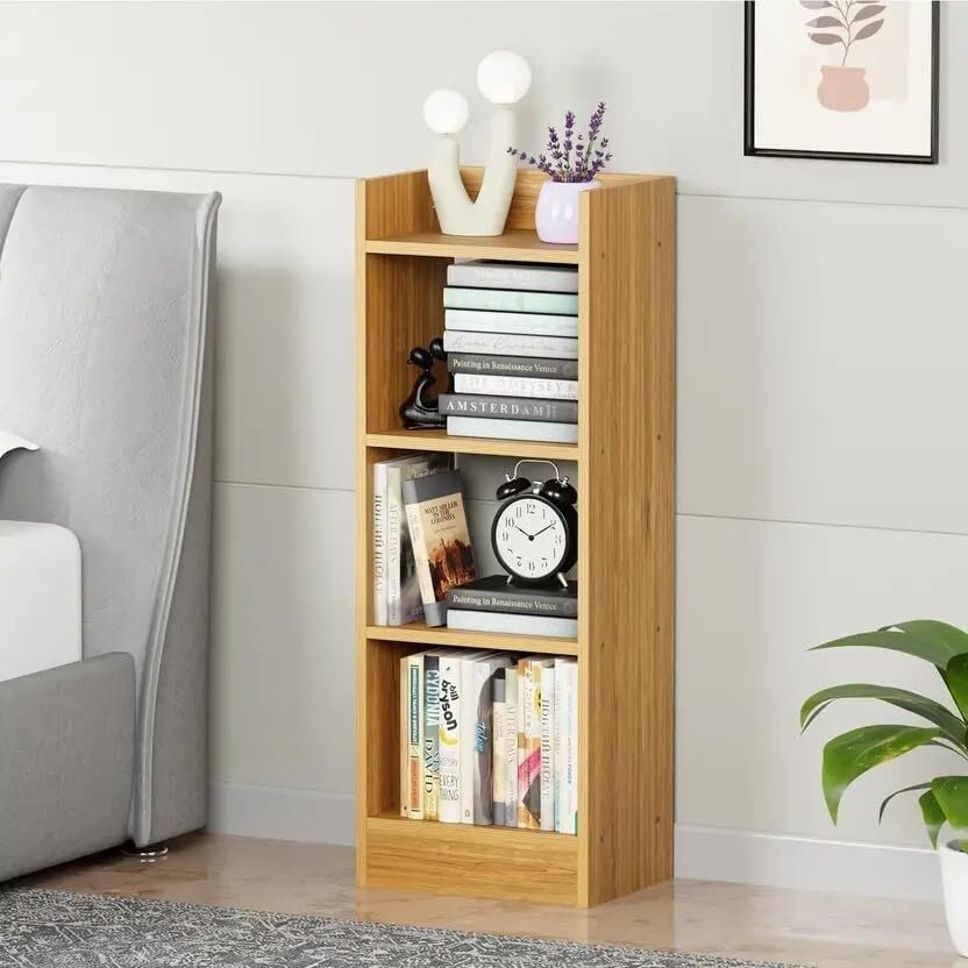 flipkart perfect homes studio Modern Compact Wooden Bookshelf – 3 Tier Ladder Shelf for Home & Office Decor Engineered Wood Open Book Shelf-picture-22