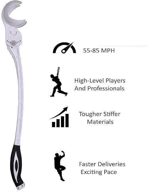 White Adjustable Thrower Sidearm Ball Thrower-image-31