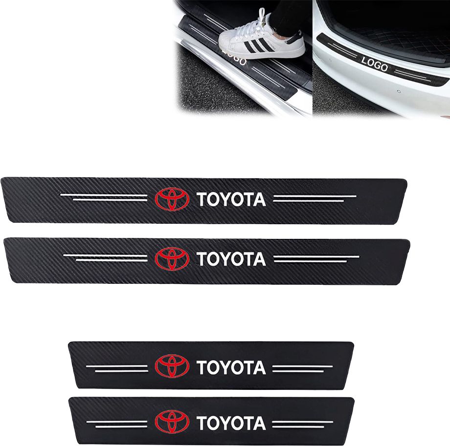 Car Door Guard PPF Film Carbon Fiber Wrap Sill Edge Protector Scratch Stickers-5 Door Sill Plate-image-15