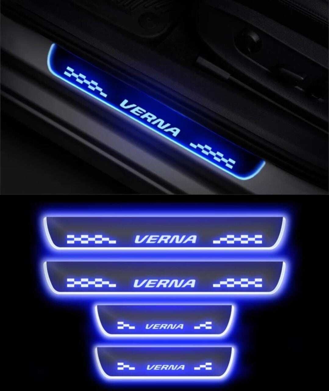 Hyundai Verna car door foot step led sill scuff plate Door Sill Plate-image-32