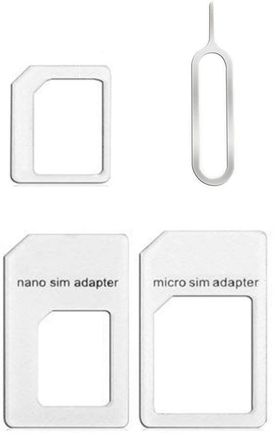 ZENIFY 4 in 1 Sim Card Adapter Kit (Micro, Nano, Standard) for All Smart Phones Sim Adapter