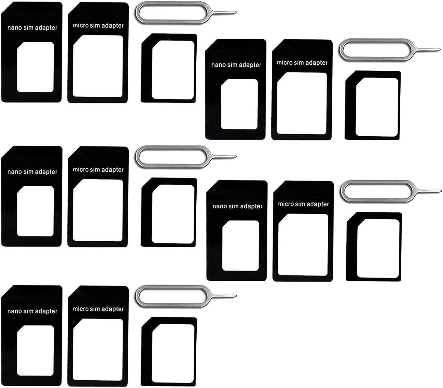 STORITE 3 in 1 Nano SIM Adapter Black 5 Pack Sim Adapter-picture-31