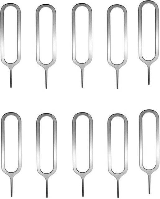 ELECOVER 10pcs SIM Card Tray Open Eject Pin Removal Tool Needle Opener Sim Adapter