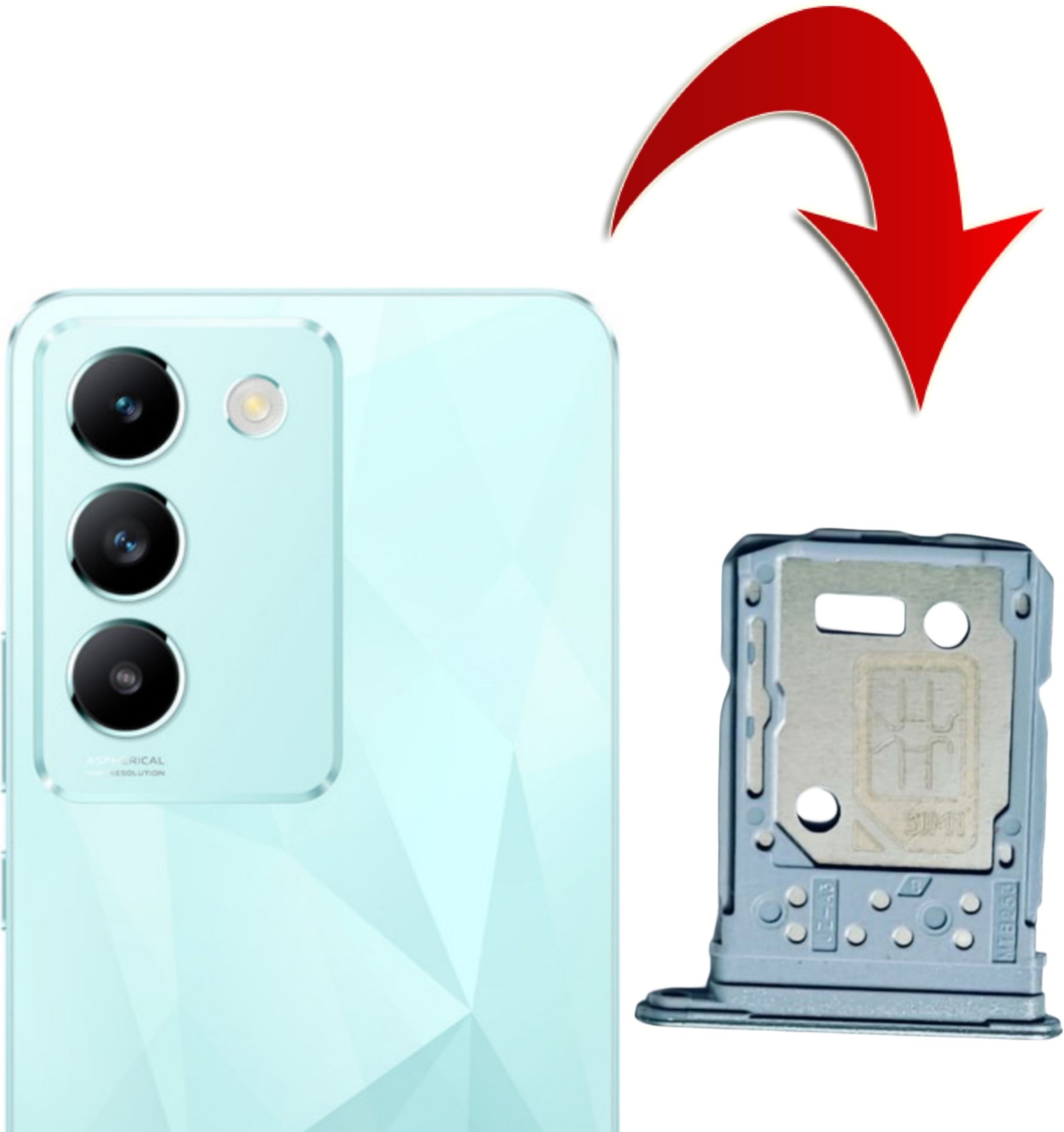 FONEPARTS Sim Card Tray