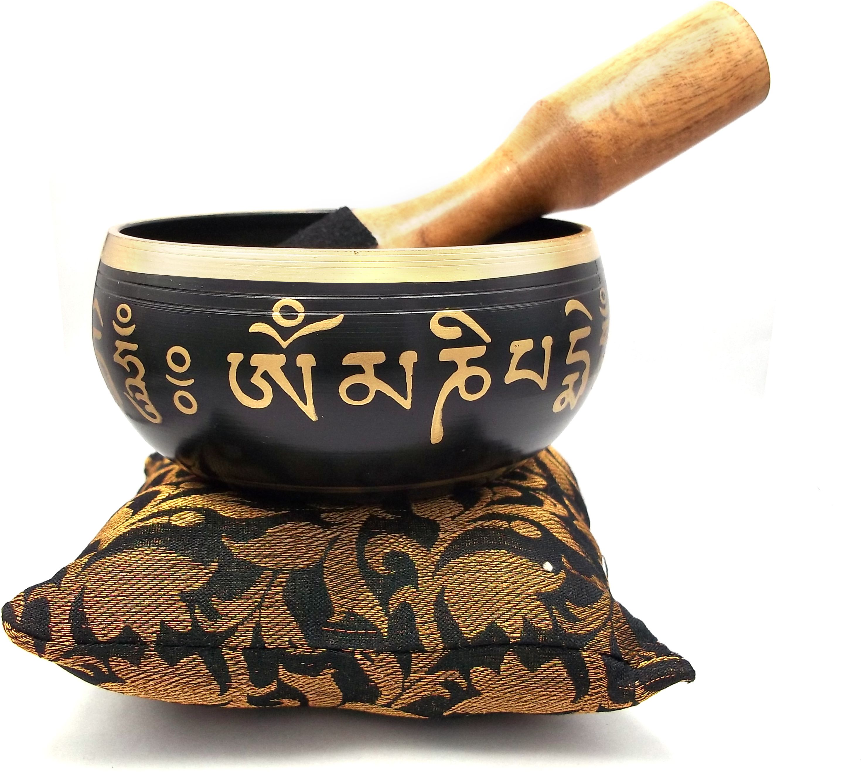 Tibetan Singing Bowl 3.5 Set Inch With Glossy Finish And Dual Side Striker Singing Bowl-image-21