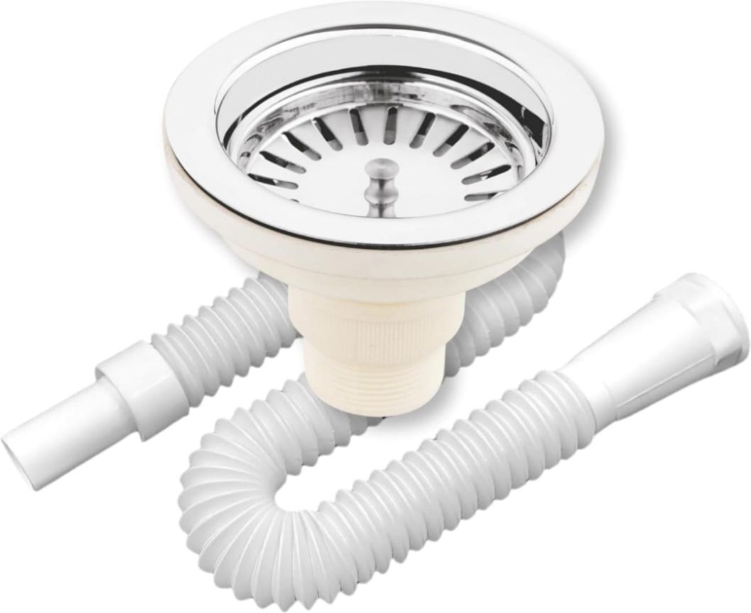 sachayu PVC 4"inch kitchen sink coupling Drain outlet and connecter with waste pipe Sink Plug-picture-41