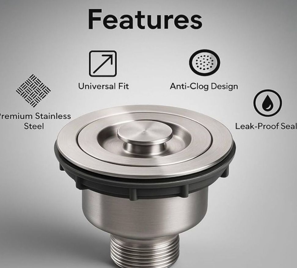 1 Sink Plug, Tub Plug