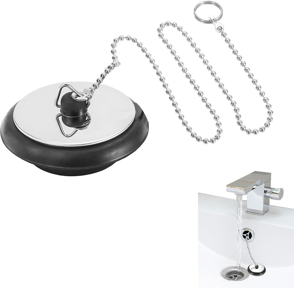 Universal Rubber Bathtub Stopper Sink Plug