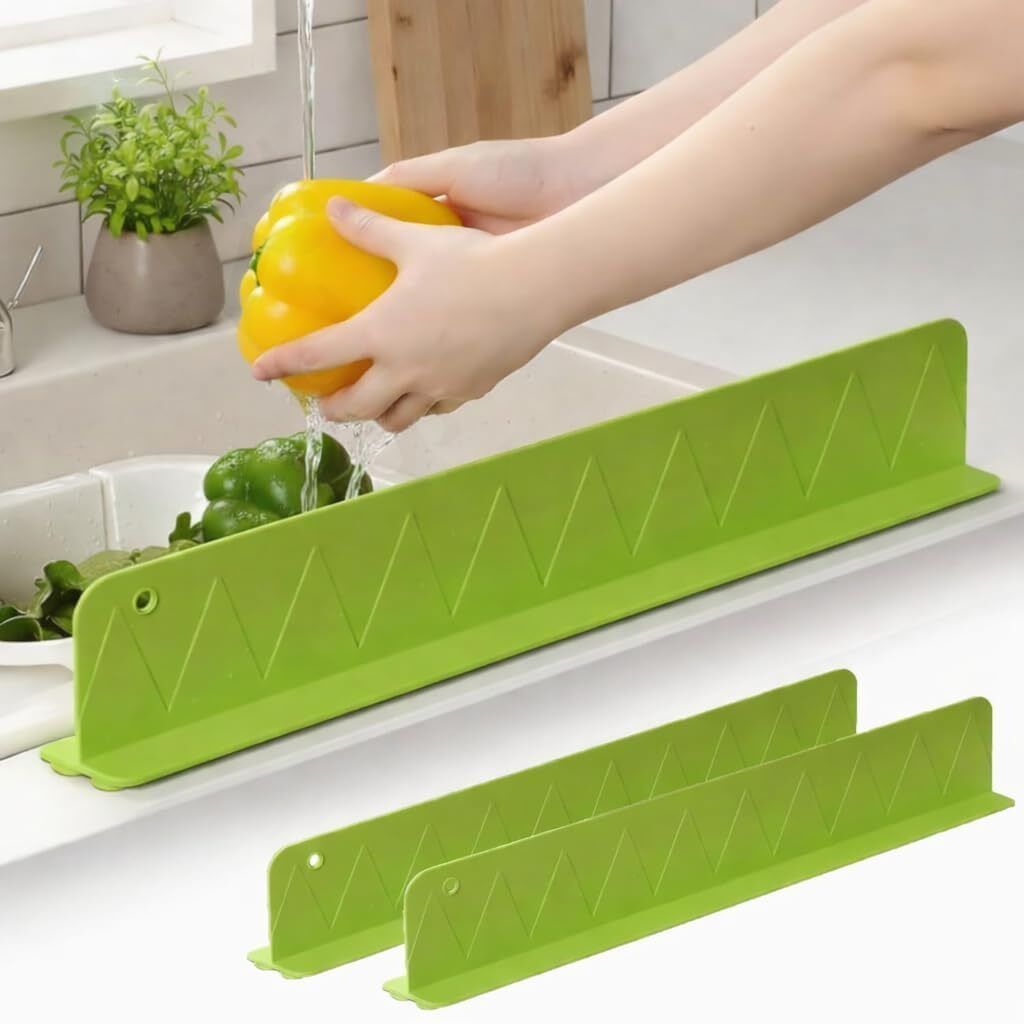 quickhub Silicone Sink Splash Guard Anti Splash Water Baffle for Kitchen Sink (1 pcs) Sink Plug-picture-36