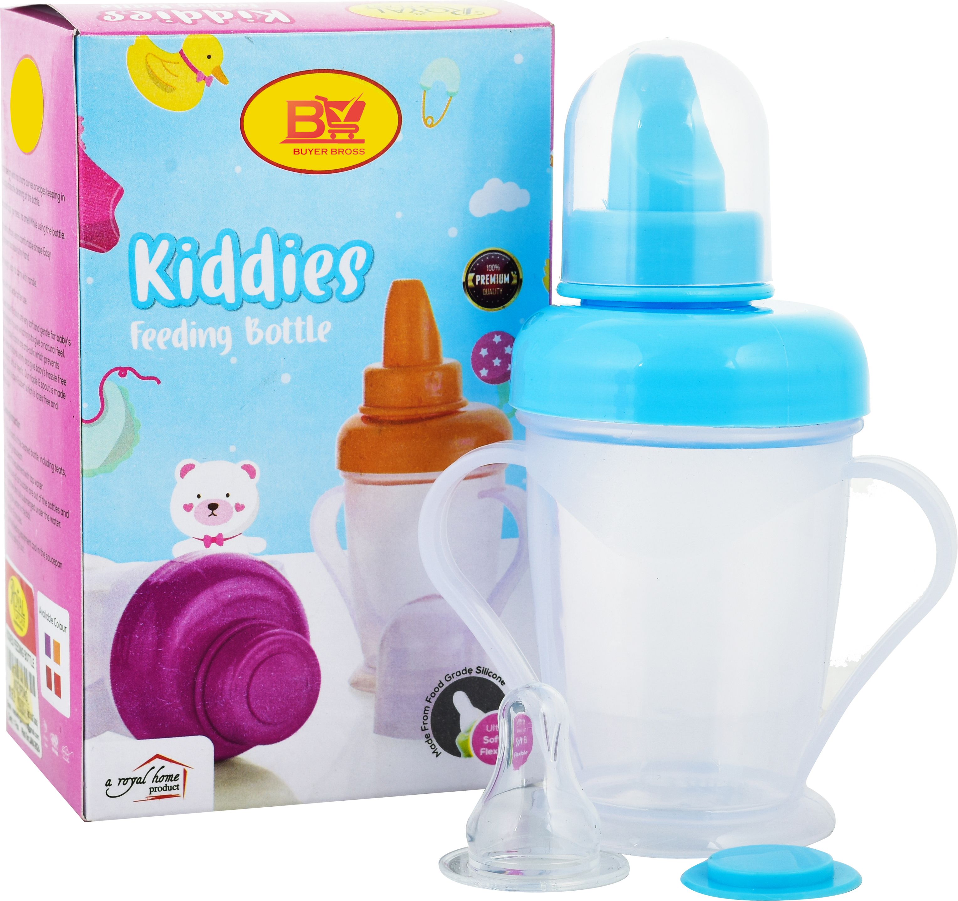 Feeding Bottle /Sipper Cup with Nipple 300Ml with handal-image-42