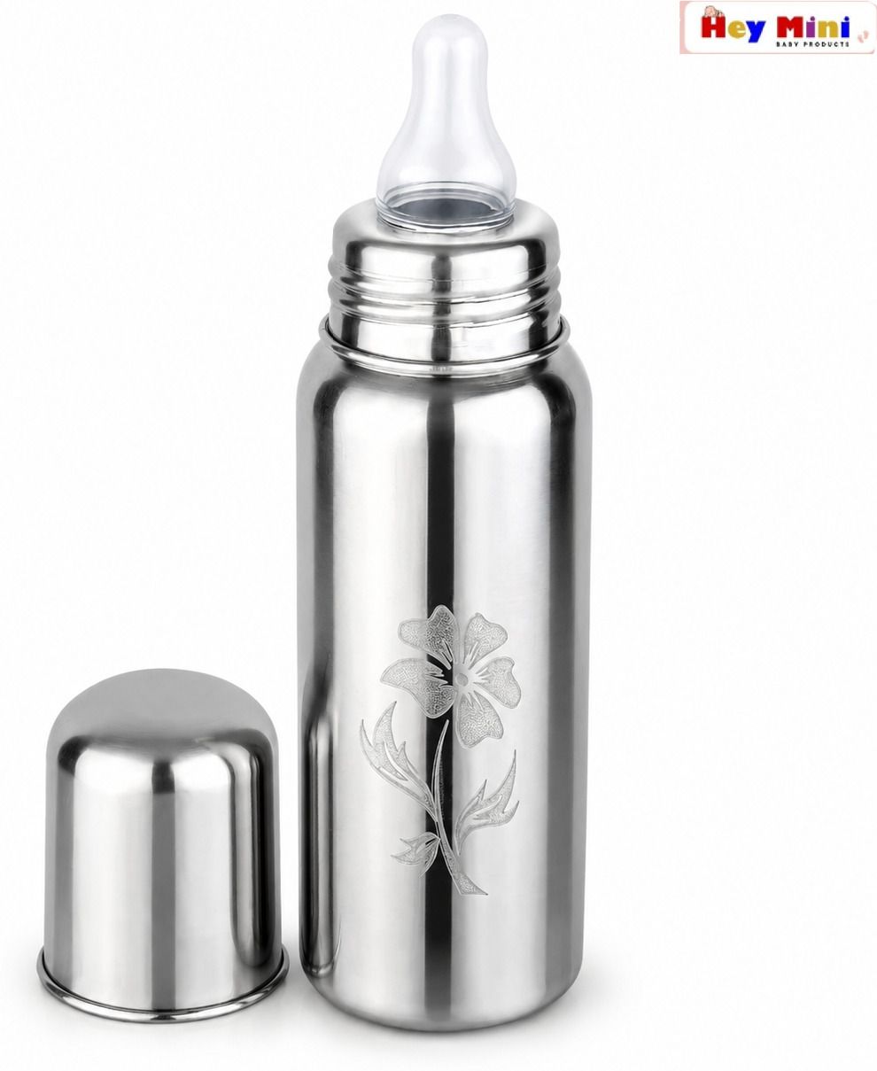 hey mini Baby Stainless Steel Water Milk Feeding Bottle for Kids/ New-Born 304 Grade BPA-picture-36