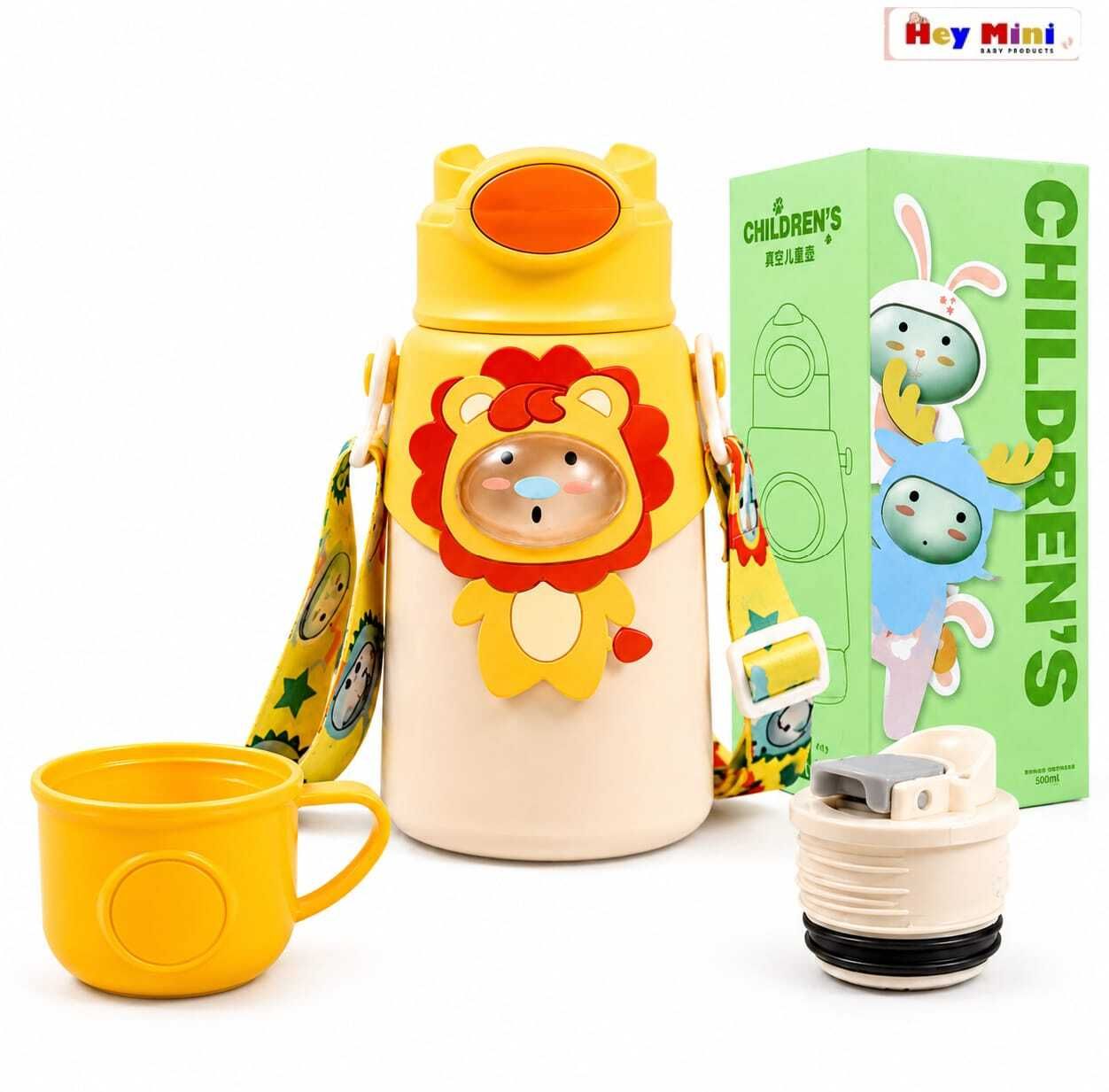hey mini Kids Water Bottle with Straw- Leakproof & BPA- Free-picture-34