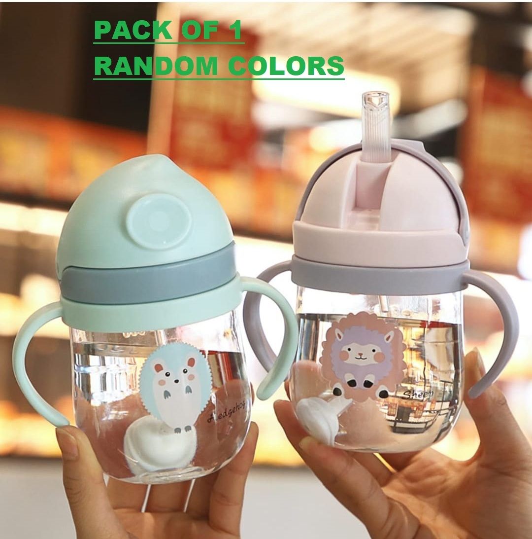 Baby Sippy Water Cup with Spout Training Handle & Strap