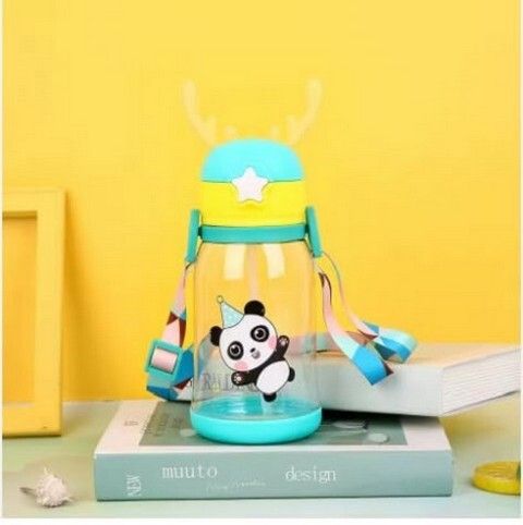shree grb UniMini Baby Sipper GREEN Cup with Soft Straw and Shoulder Carry Strap E4-picture-16