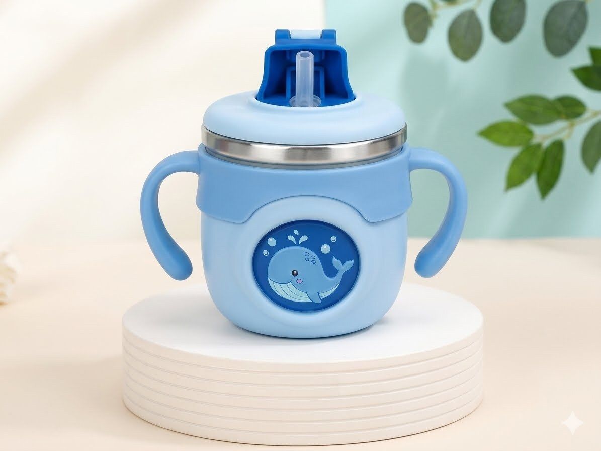 kapoor trading Blue Whale Baby Sipper Cup-picture-14