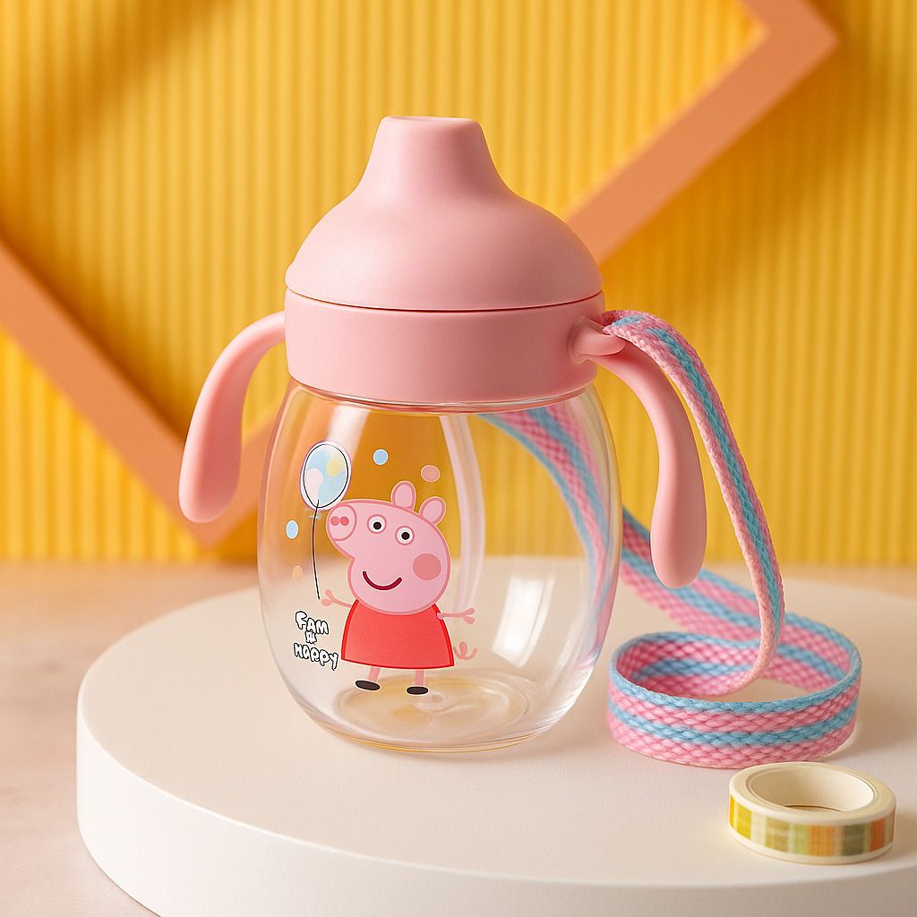 Little Baby Sipper/ Sippy Cup 340ml, Anti-Spill Soft Silicone Spout, 6m+, - Silicone