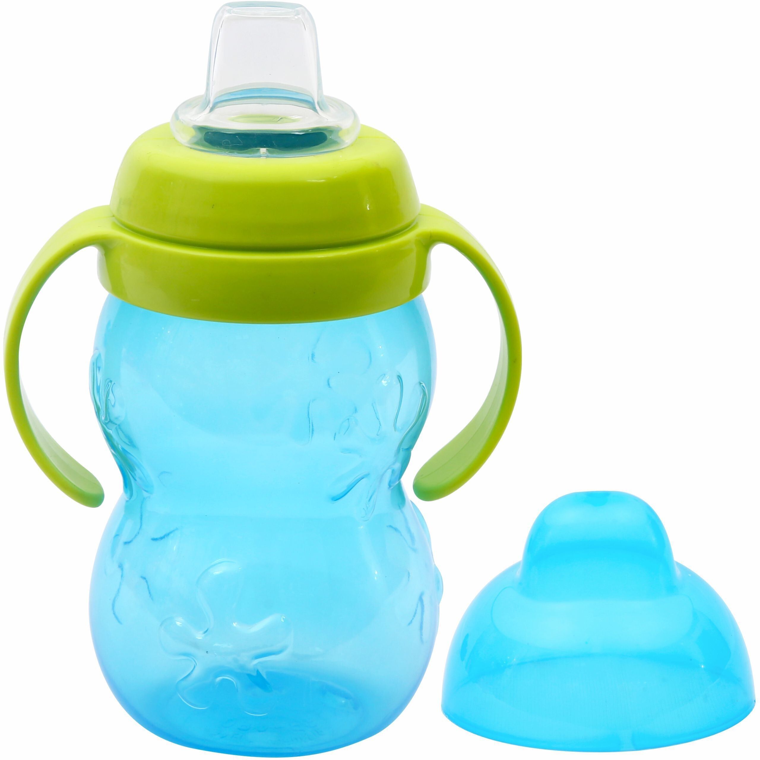 BPA Free Anti-Spill Soft Silicone Spout Baby Sipper Cup with Twin Handle- 250ml
