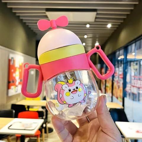 Little Baby Sipper/ Sippy Cup 300ml, Anti-Spill Soft Silicone Straw, 6m+-image-4