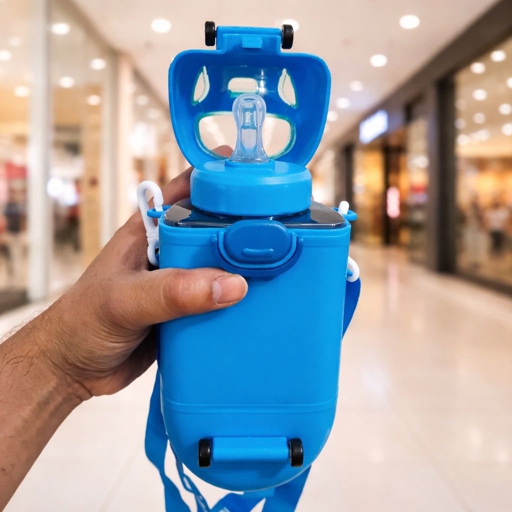 sn royal touch Water sipper bottle for kids blue metro train toys model-picture-14