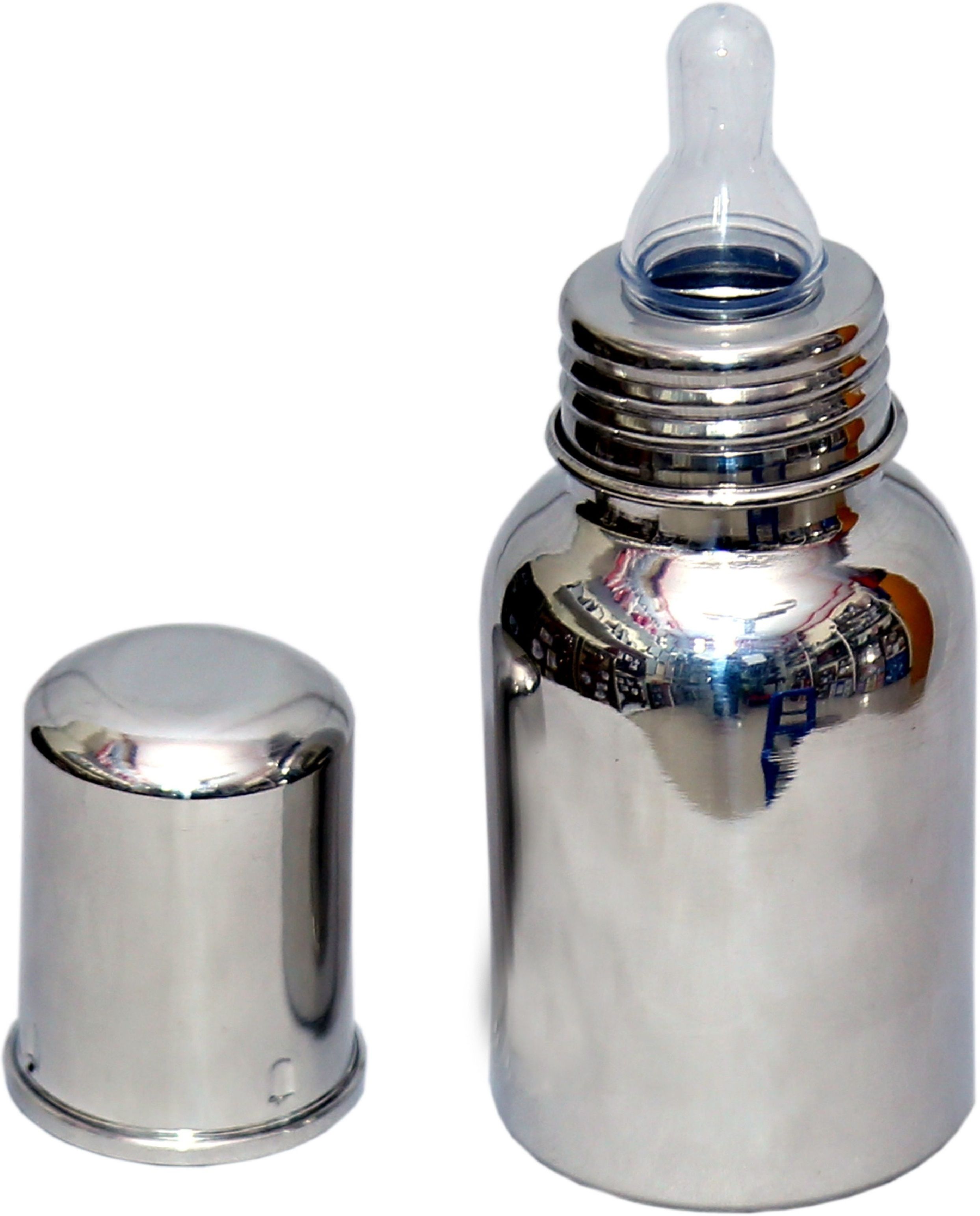 sunlife - BabyCare Stainless Steel Feeding Bottle(280ml)- Joint Less 304 Grade, BPA Free-picture-12