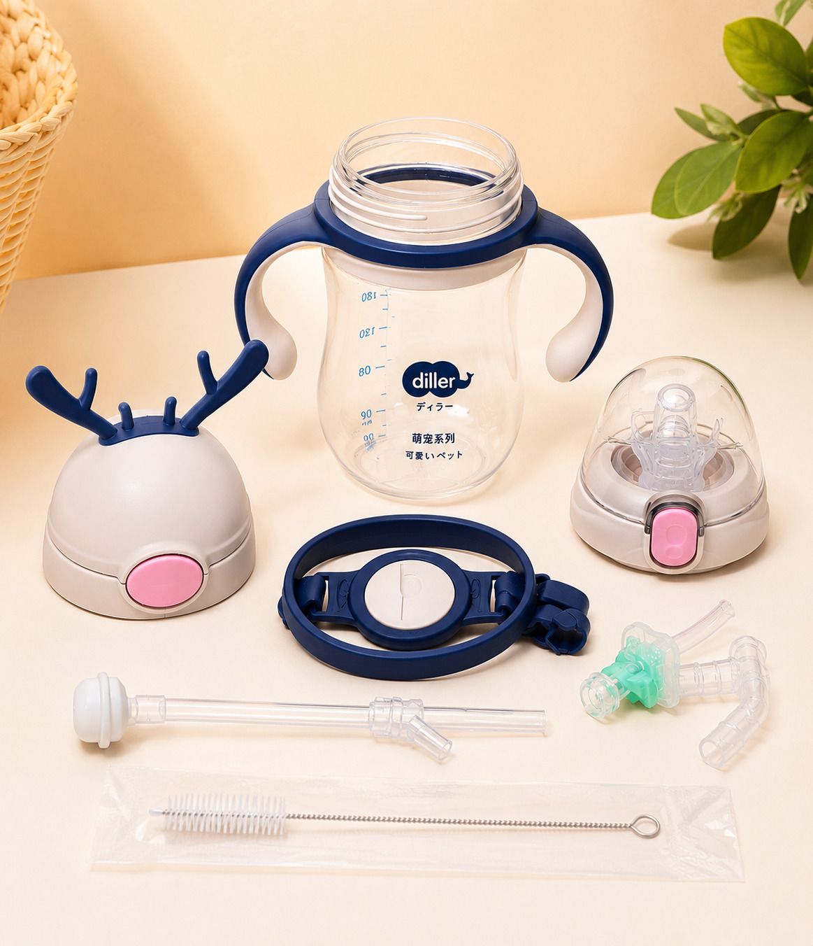Premium 270ml Baby Sippy Cup, Dual Handle-image-44