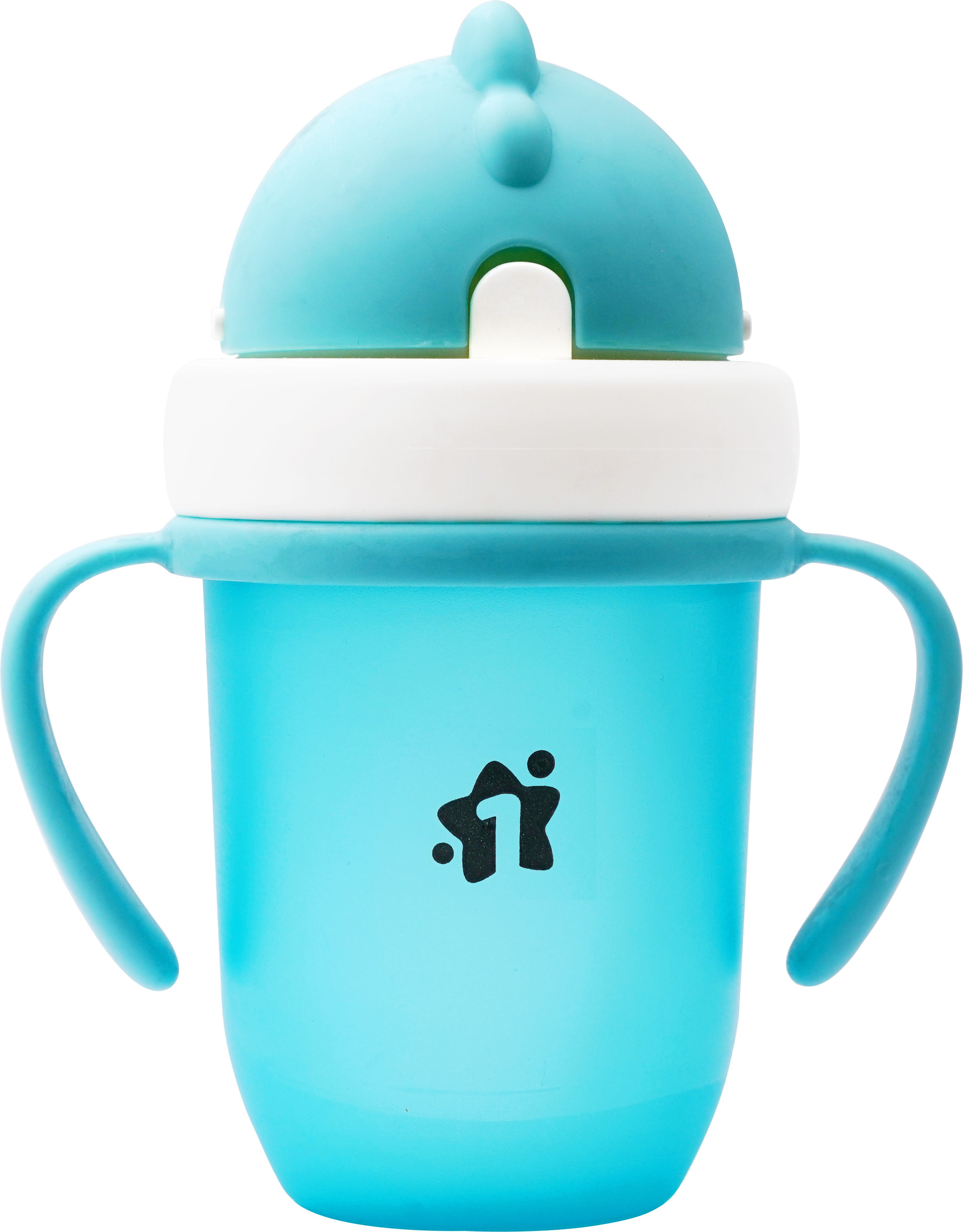 Matte Collection BPA Free Polypropylene Soft Straw Sipper with Twin Handles for Easy Grip-image-9