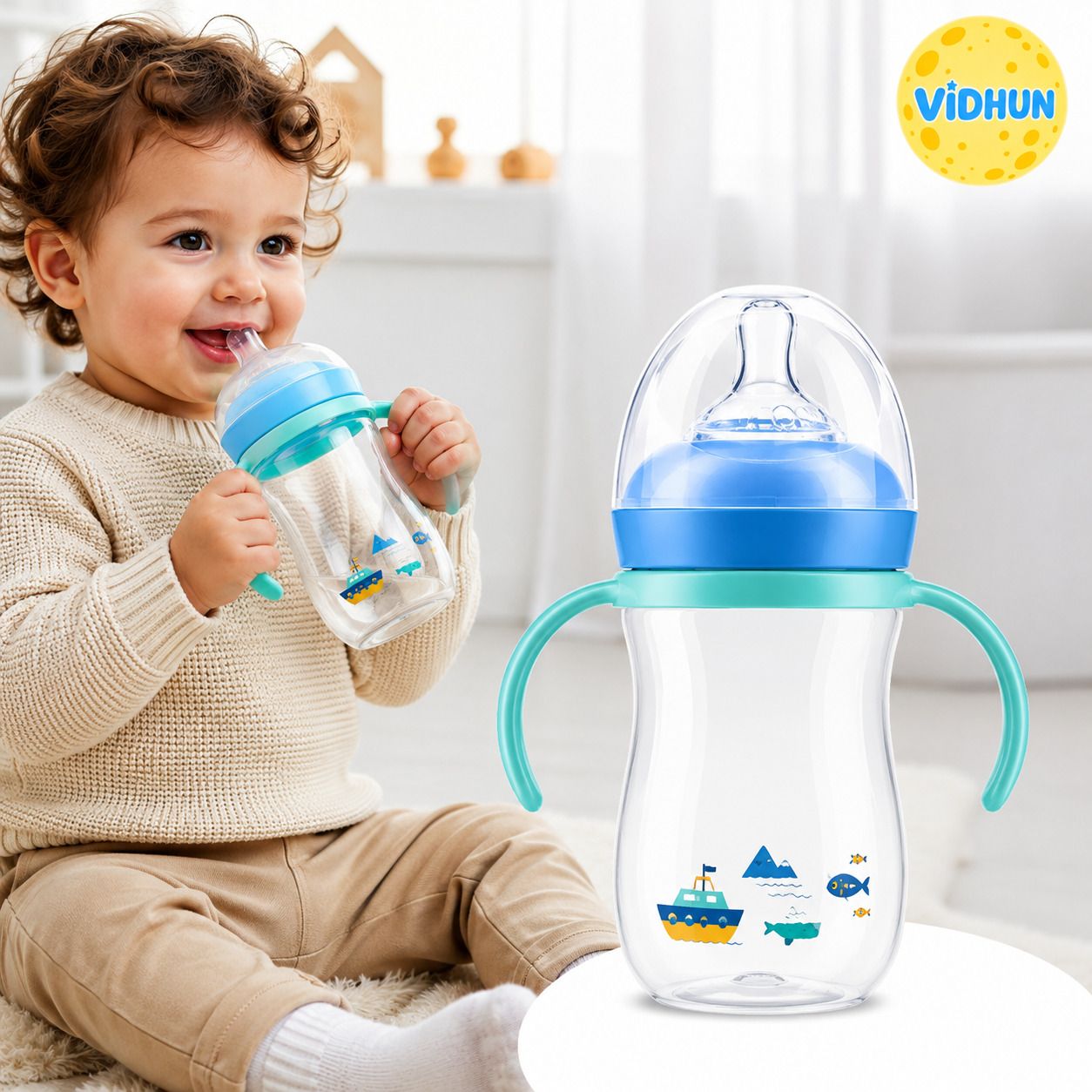 Natural Response Baby Bottle | BPA free | Pack of 1 - 260 ml-image-11