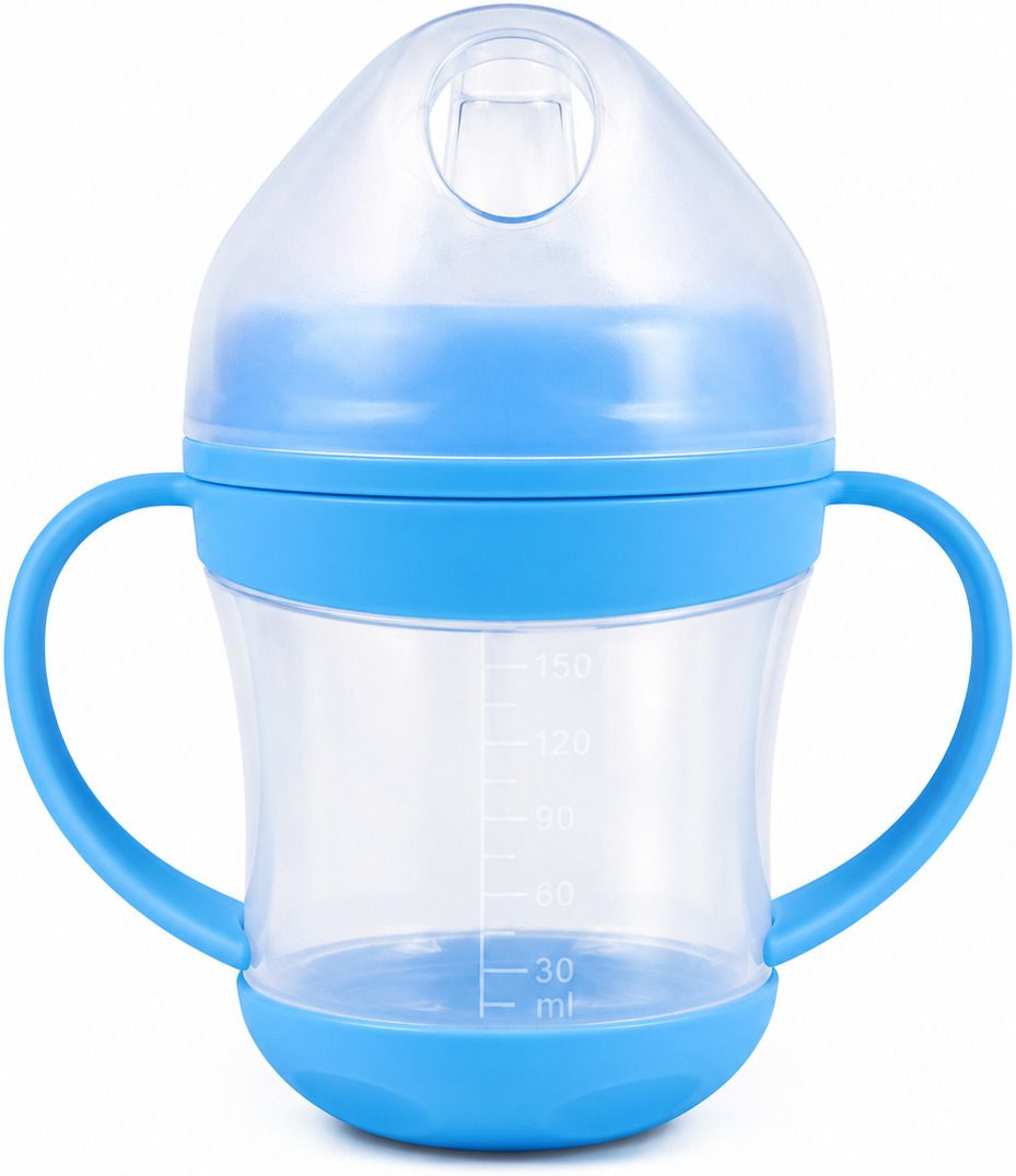 kidora traders Baby Sippy Cup with Soft Silicone Spout & Double Handles, 150ml-picture-28
