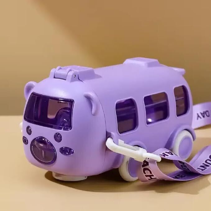 Bus Shape Car Water Bottle 500 ml Water Bottle (Set of 1)