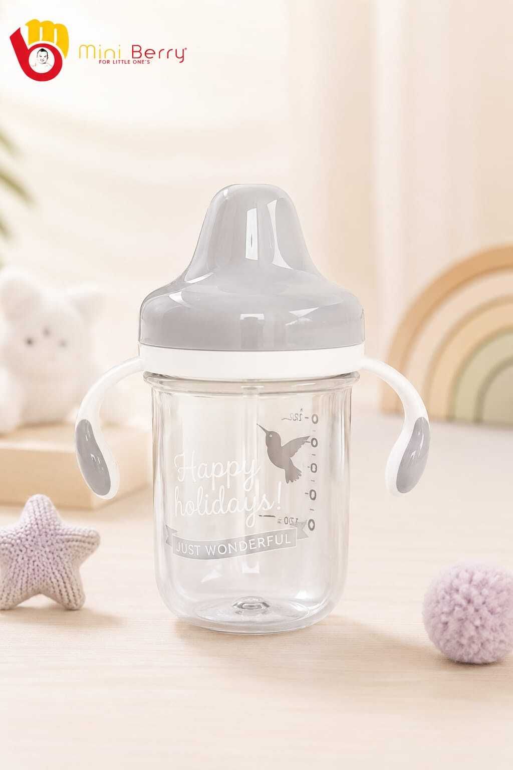mini berry Baby Training Sippy Cup with Soft Silicone Spout & Easy Grip Handles | BPA Free-picture-41