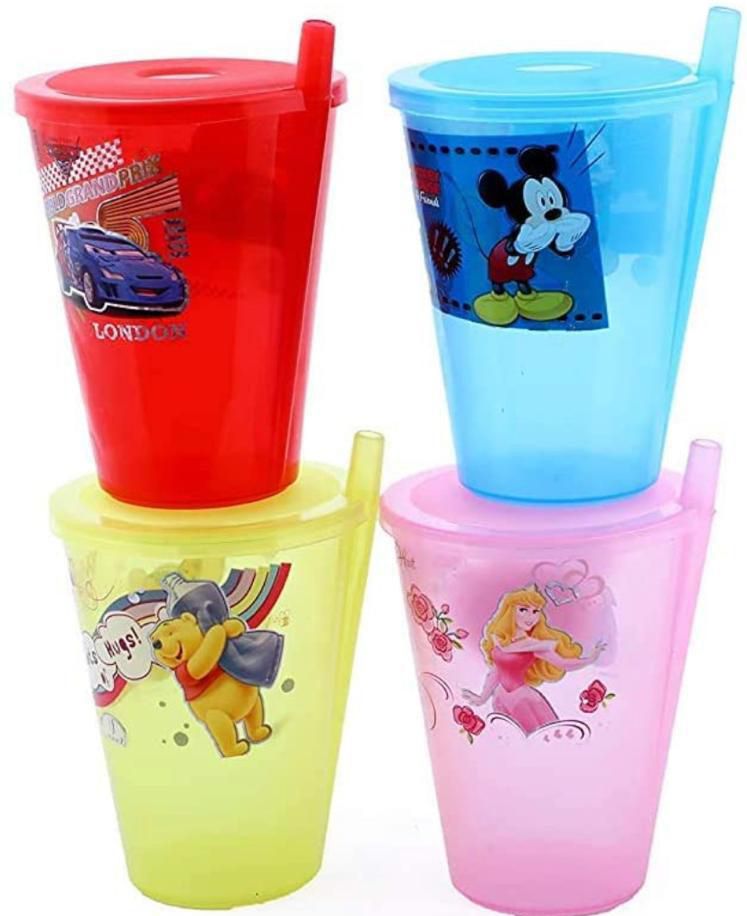 Rio sipper glass with fixed straw and lid 4pcs set-image-24