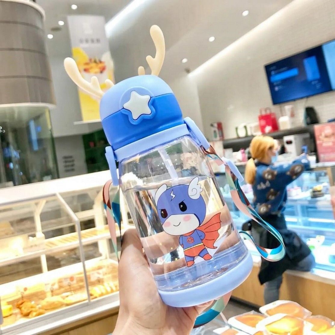 Little Baby Sipper/ Sippy Cup 600ml, Anti-Spill Soft Silicone Spout, 6m+ C7-image-1