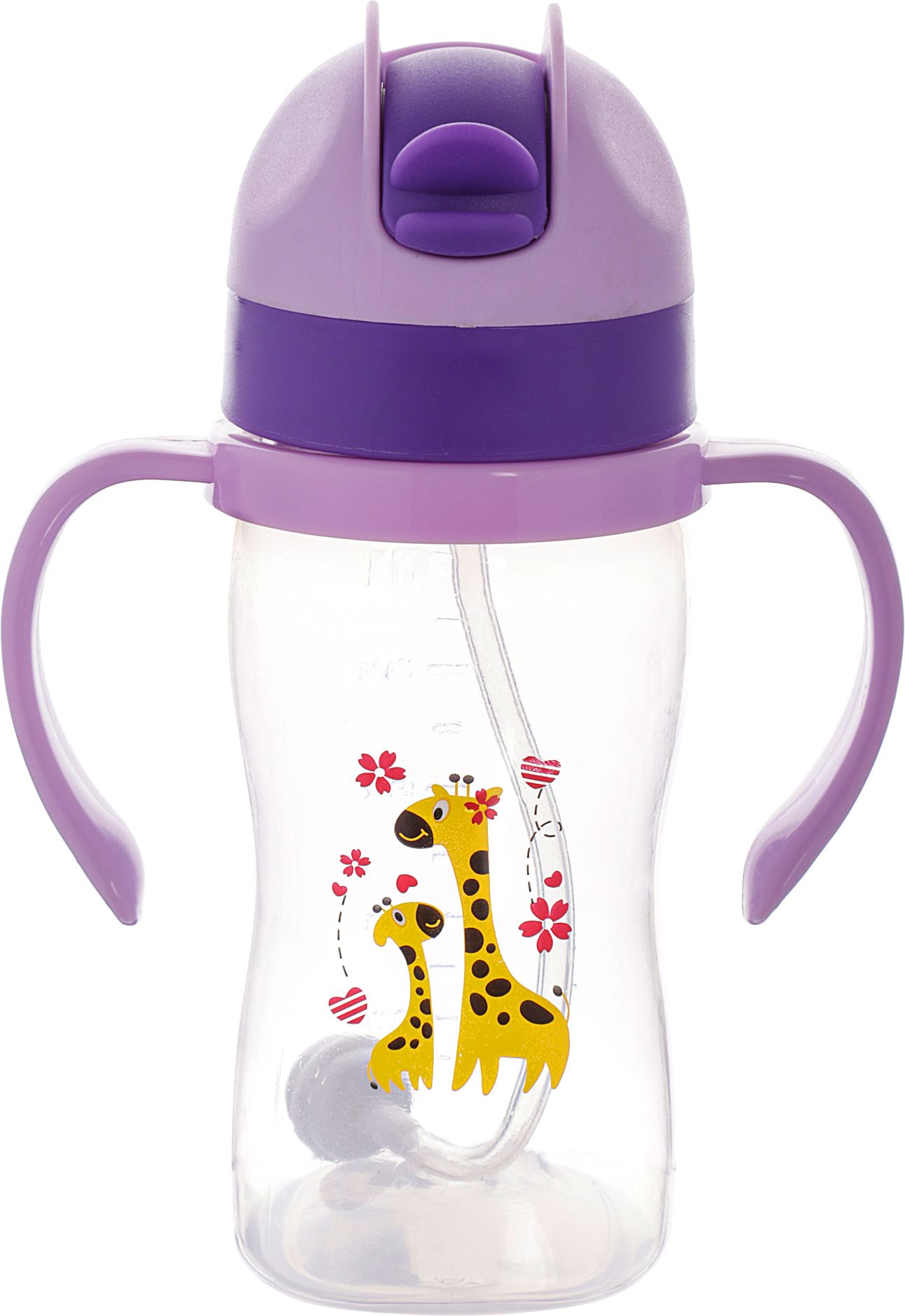 nabhya Transparent Spill-Proof Toddler Sippy Cup With Gravity Ball Straw & Handles-picture-49