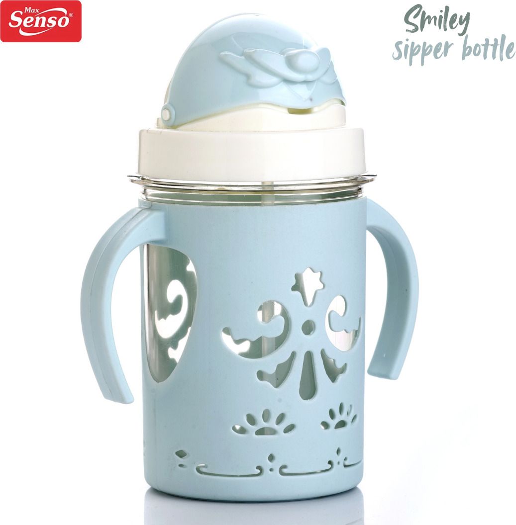 Smiley Sipper for Baby Sipper Bottle , Anti Spill , Sipper for Kids with Straw-image-26
