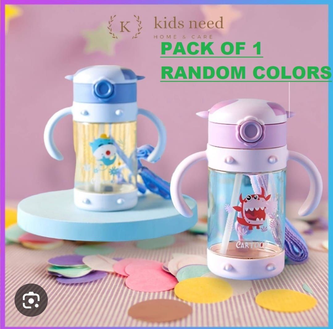 kiyaan Soft Silicone Straw Sipper Cup with Handle, with Weighted Straw, Sippy Cup-picture-12