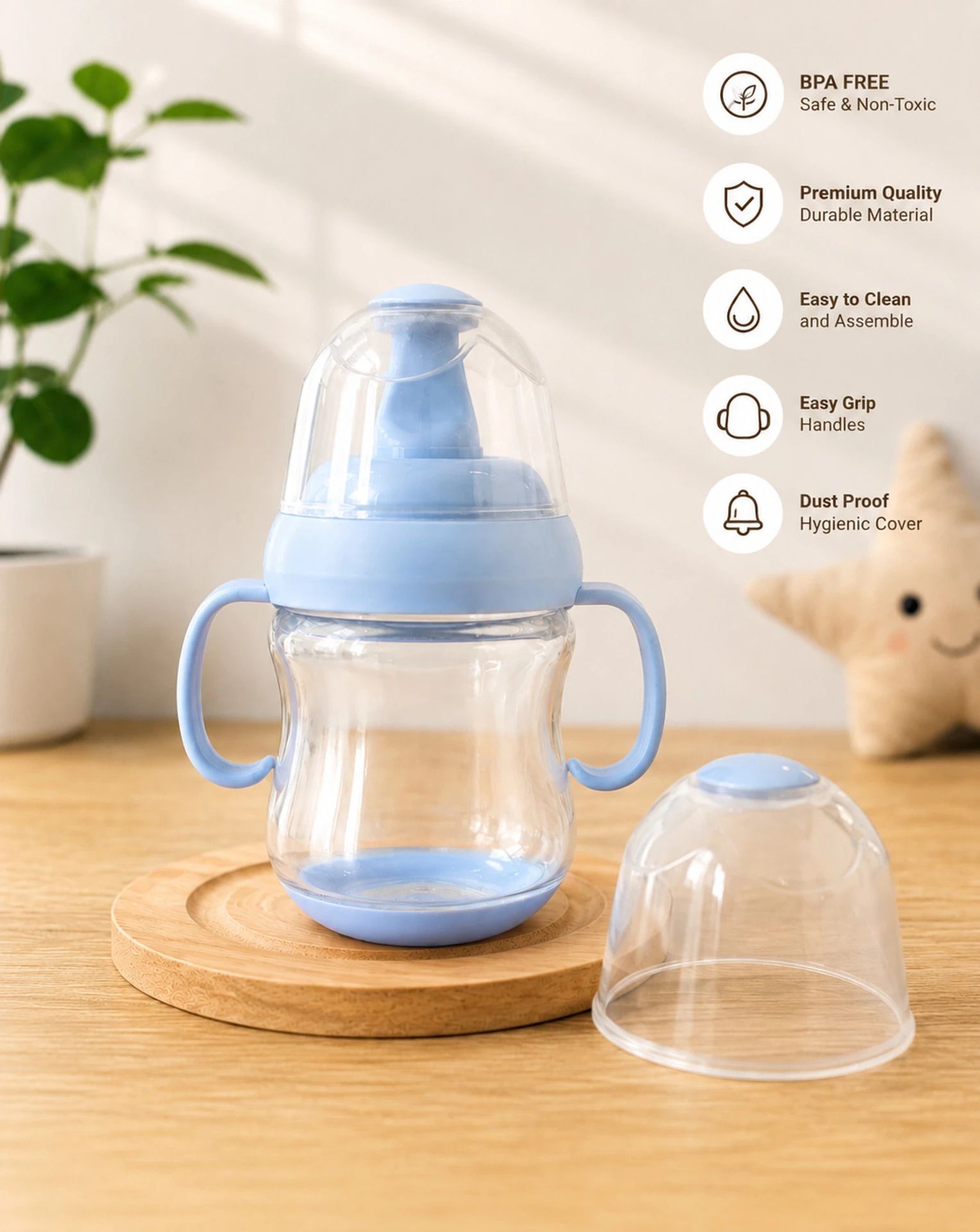 umaenterprise 300 ML Baby Sipper Cup with 2 SIDE Handles-picture-40