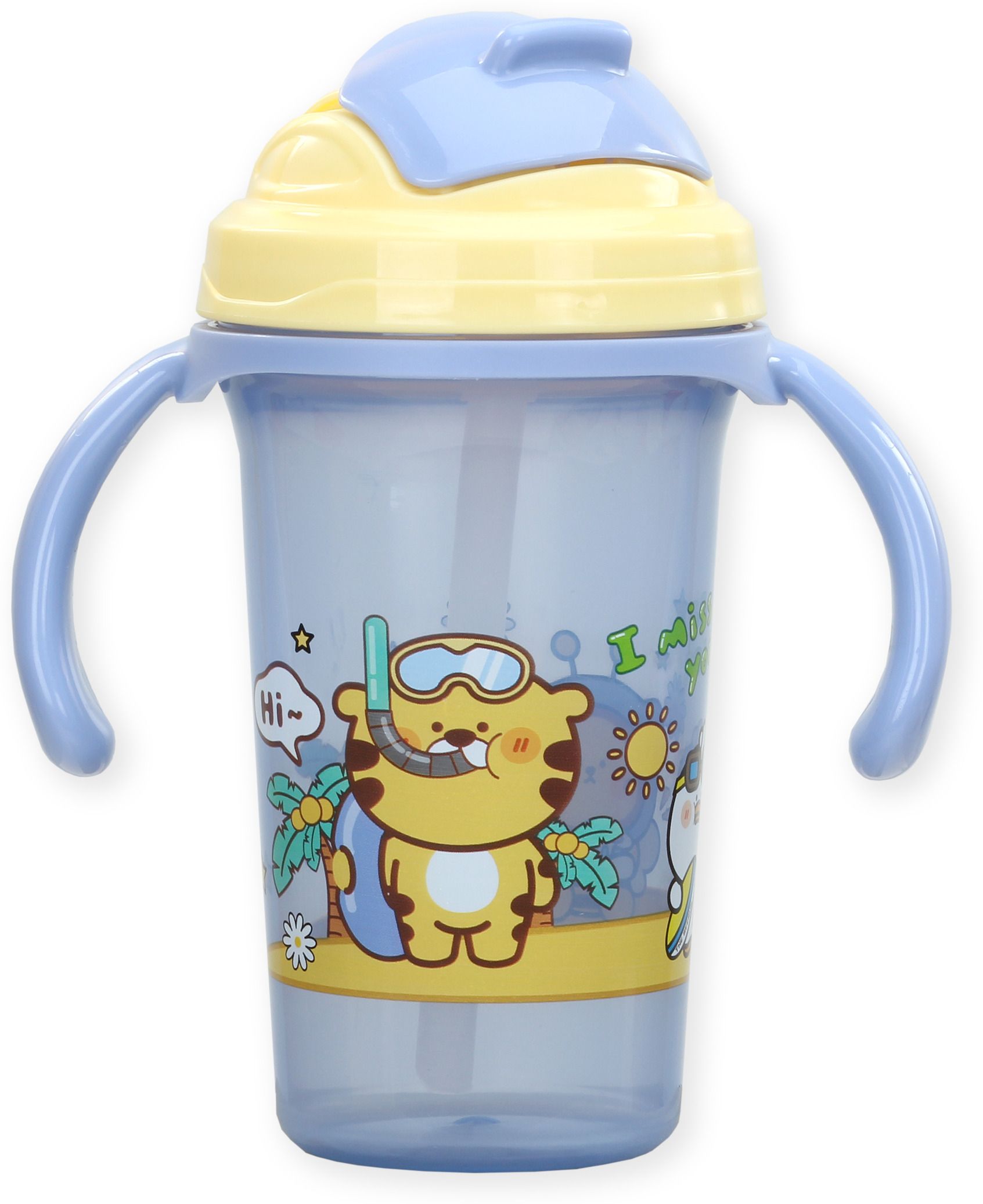 Baby Sipper/ Sippy Cup 300ml,Soft Silicone Spout-image-12