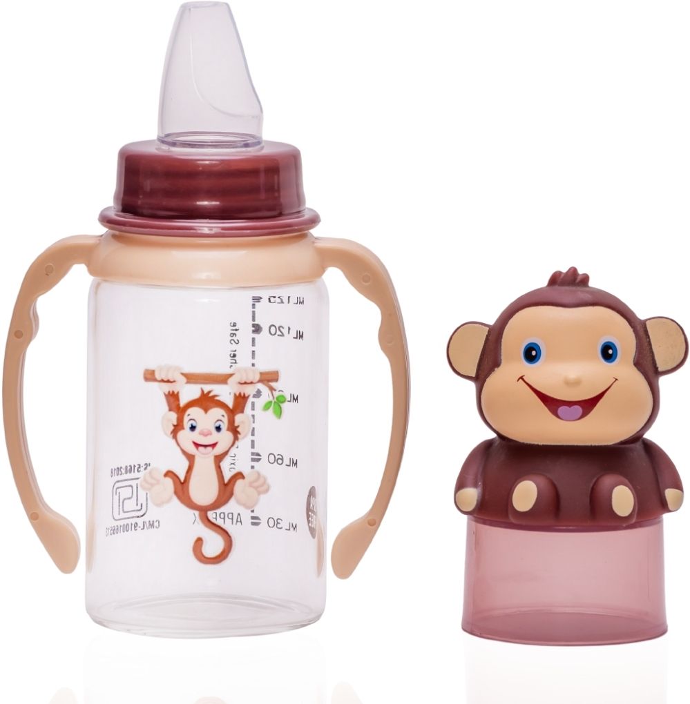 BUNK! Character Hood Glass Soft Spout Sipper with Twin Handle- 125ml-image-46