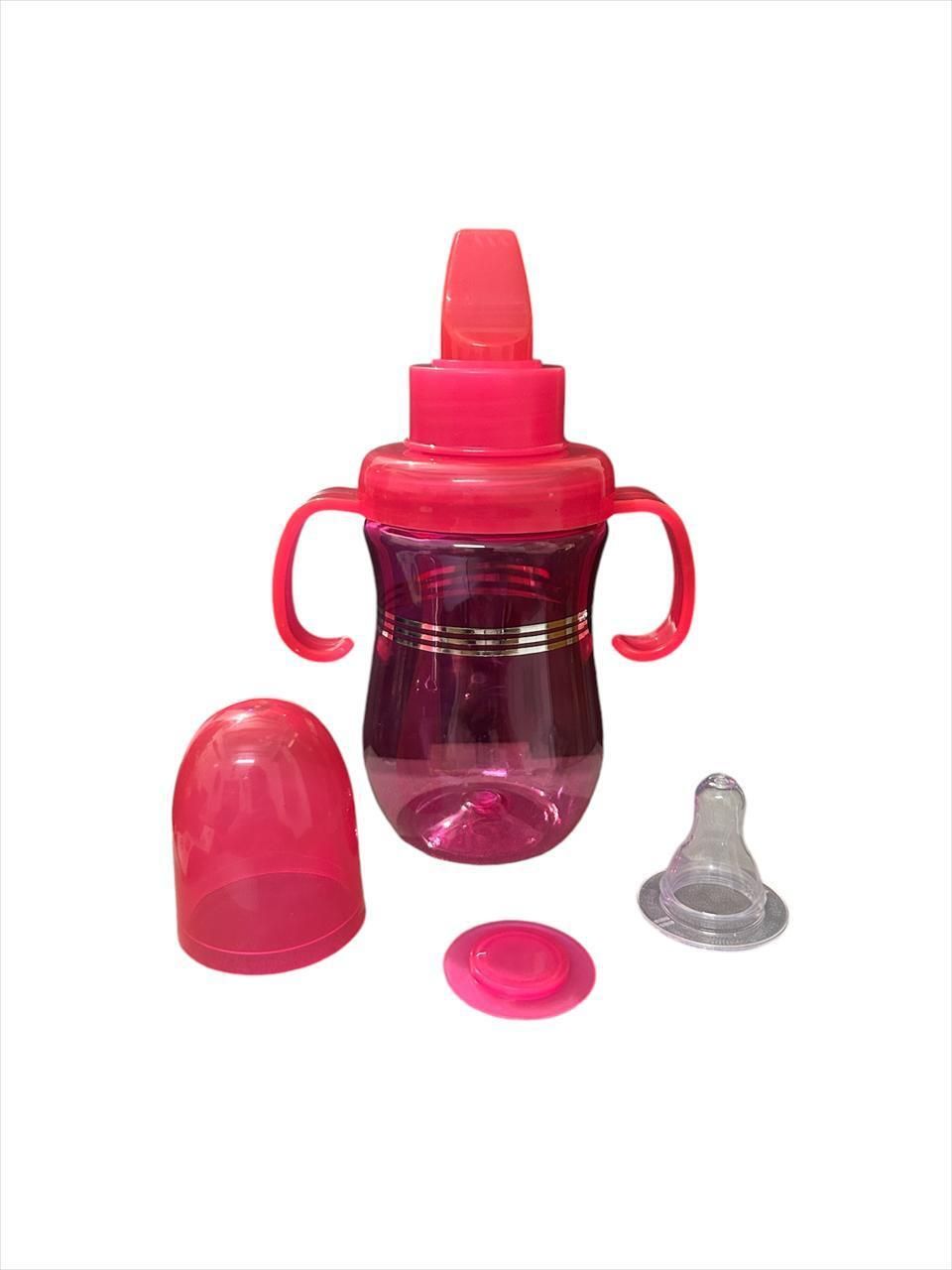 Milk bottle & water sipper 2 in 1 function in one bottle kids BPA FREE sipper-image-43