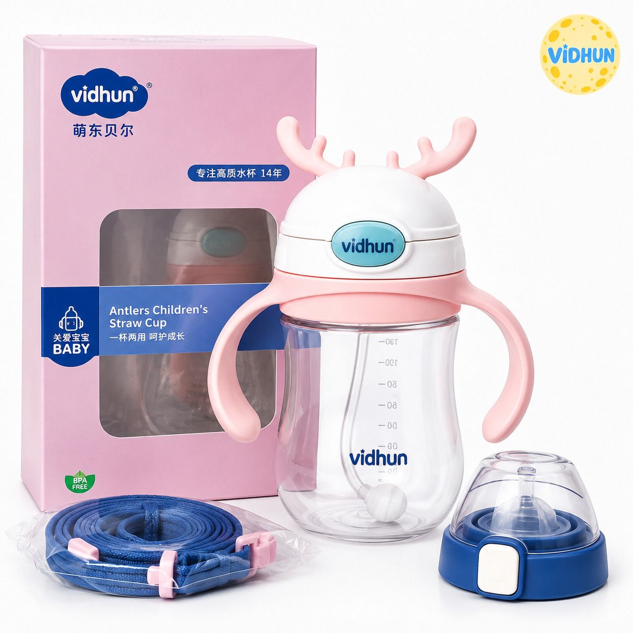 vidhun Baby Straw Sipper Bottle | Leak Proof Water Bottle | Training Cup-picture-48