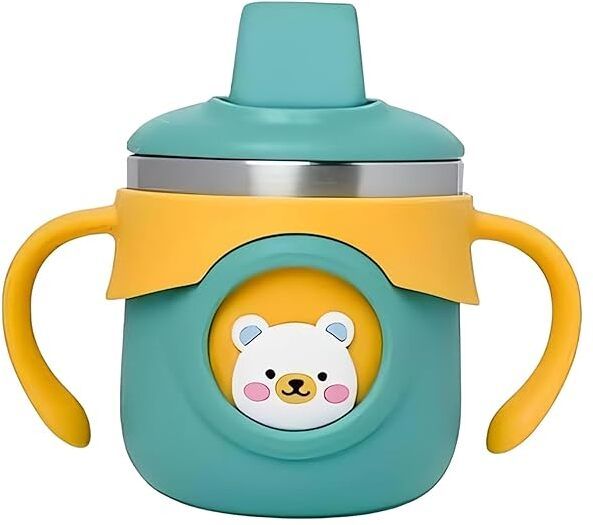 Baby Stainless Steel Milk Feeding Travel Baby Water Bottles With Straw for Kids-image-41