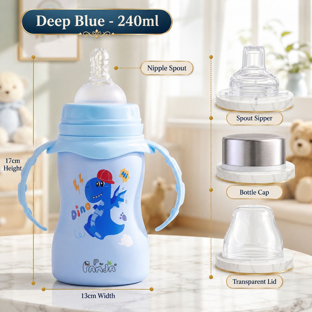 sujal empire 3-in-1 Stainless Steel Feeding Bottle-picture-26