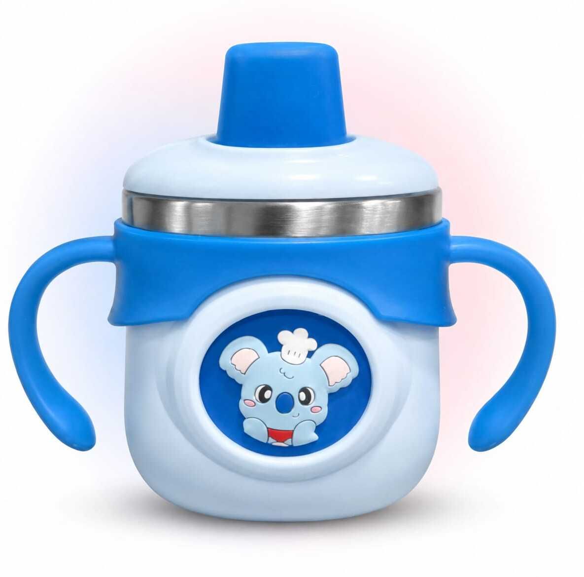 vidhun Baby Stainless Steel Sipper Cup with Straw & Dual Handles Leak Resistant-picture-31