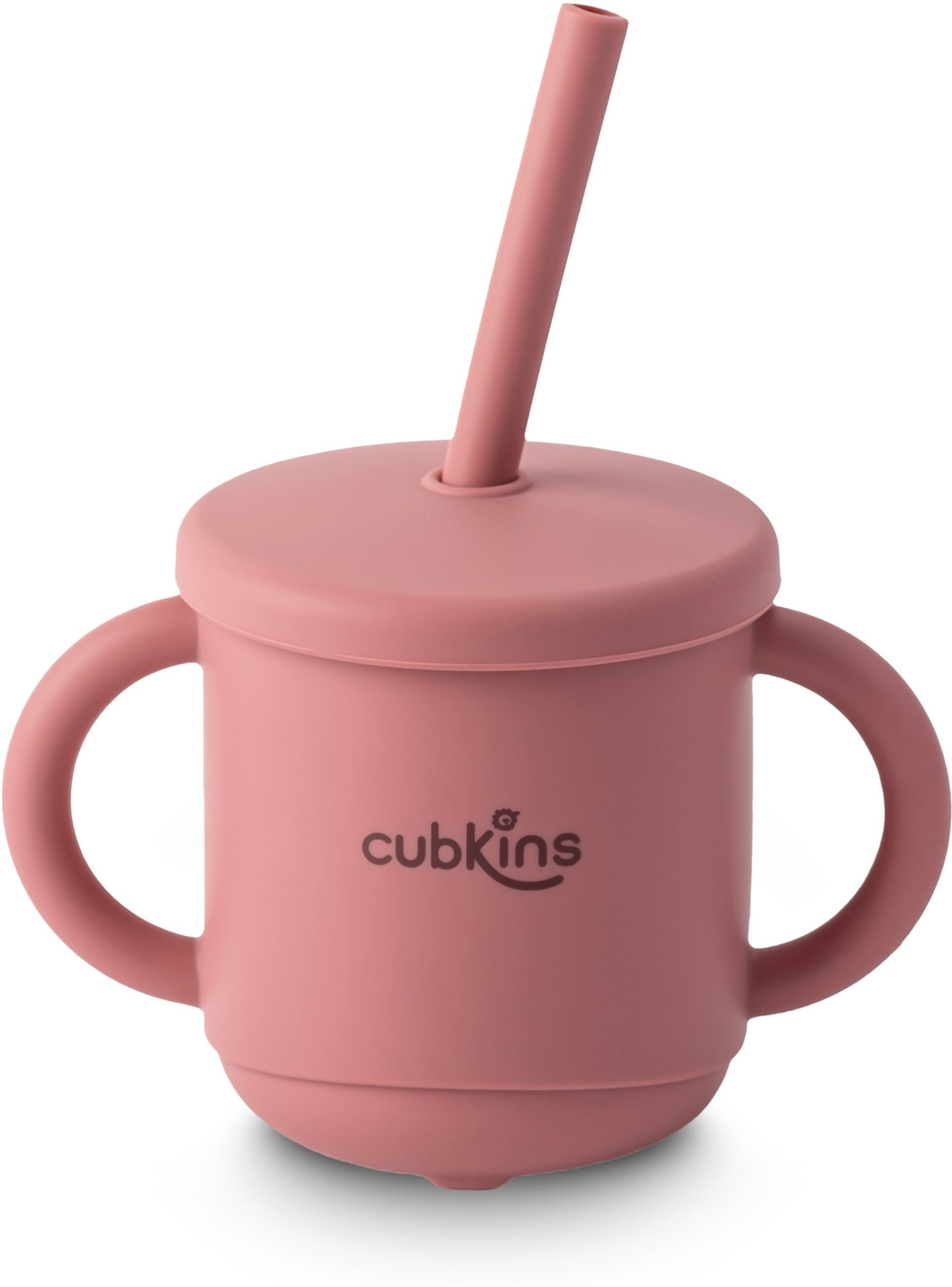 Silicone Sippy Cup with Straw & Lid for Babies | Measuring Level Cup for Kids-image-0