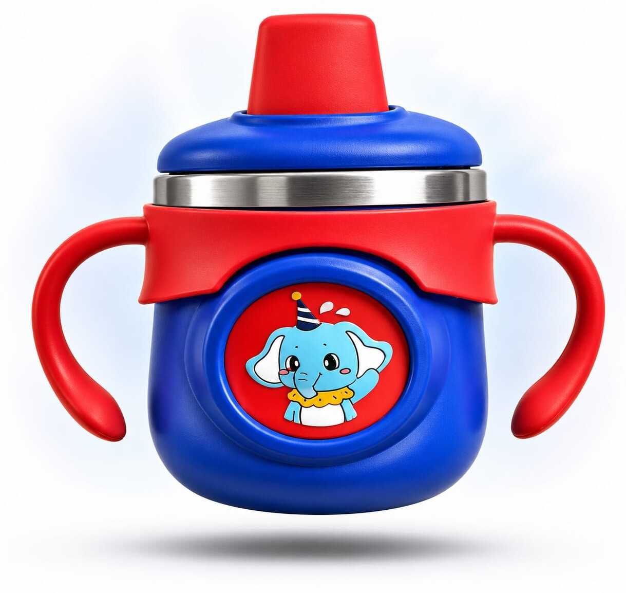 vidhun Baby Stainless Steel Sipper Cup with Straw & Dual Handles Leak Resistant-picture-37