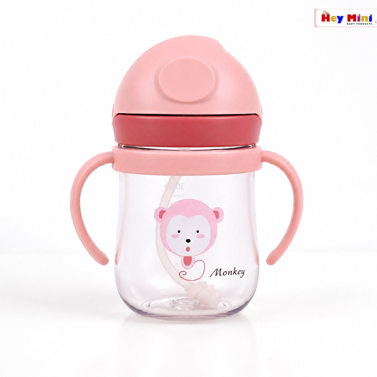 hey mini Baby Sipper Water Cup with Spout Training Handle & Strap-picture-13