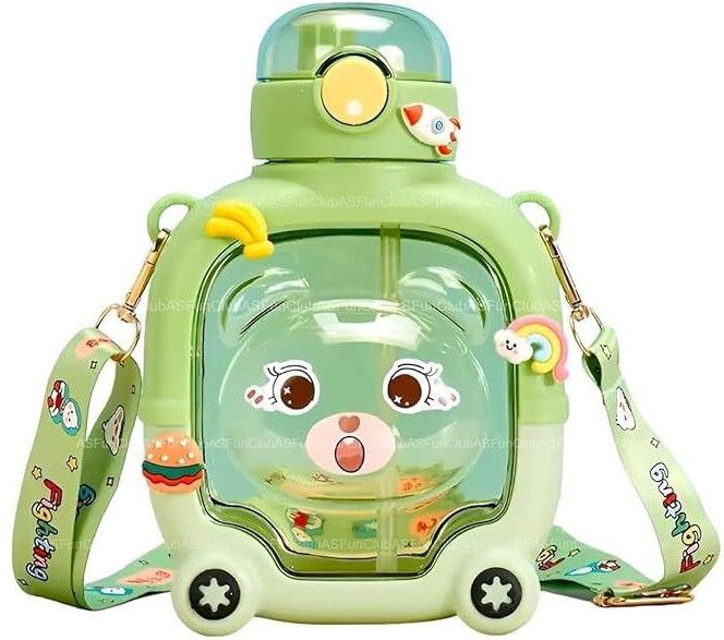 School Water Bottle for kids Cute Cartoon Teddy-image-28