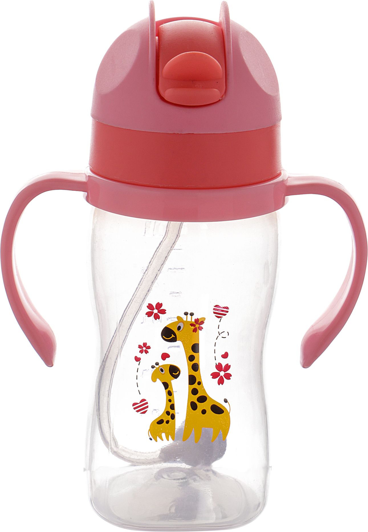 nabhya Transparent Spill-Proof Toddler Sippy Cup With Gravity Ball Straw & Handles-picture-45